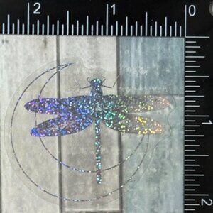 🌀10/$10🌀 Silver Translucent Holographic Waterproof Vinyl Sticker Decal